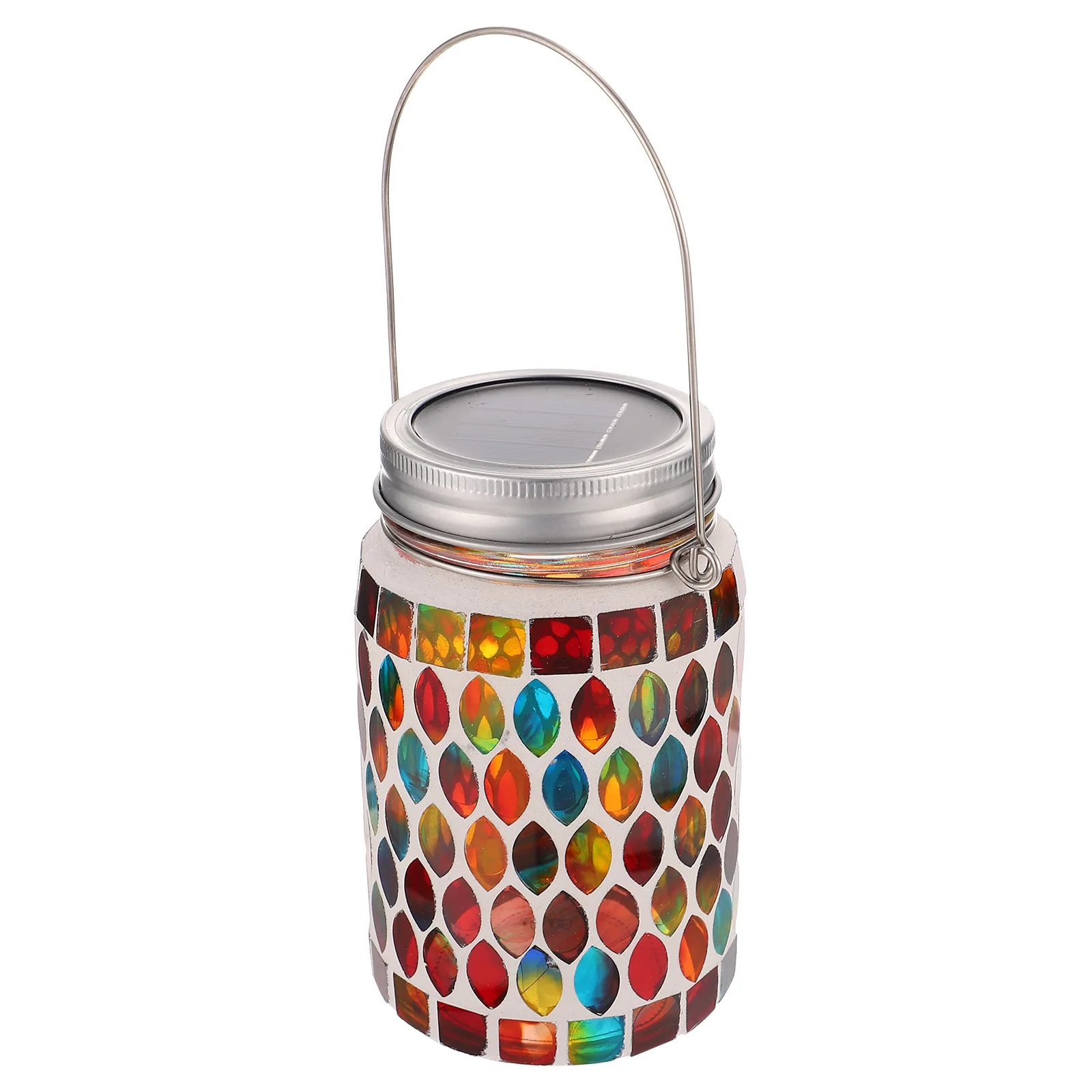 

Solar Lawn Lantern Solar-powered Lamp Outdoor Patio Lights Chandelier Hanging Garden Decorations Glass
