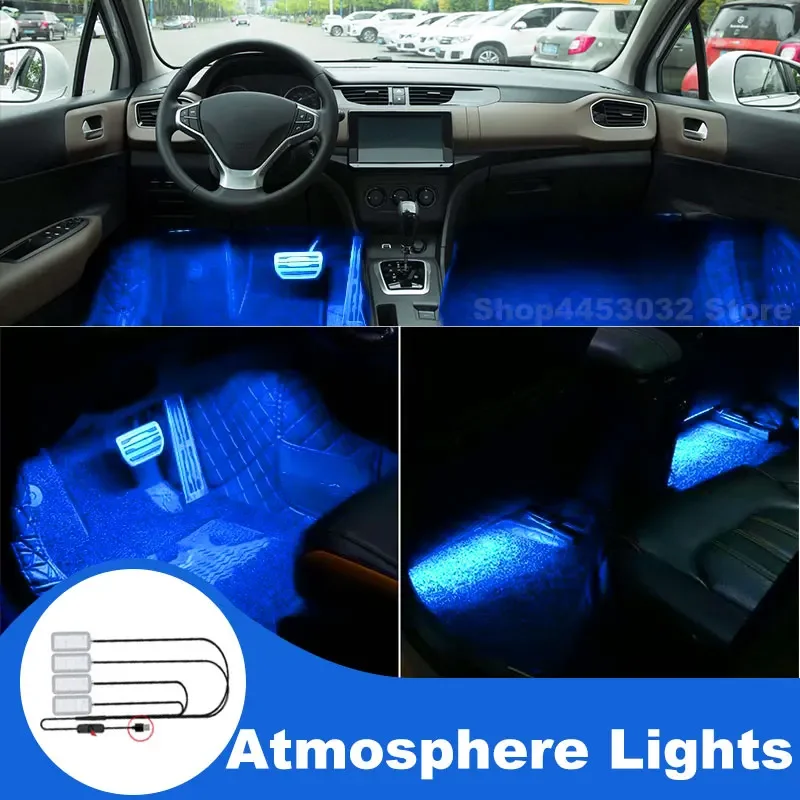 

Car interior Lamp For Citroen C4 Picasso Grand Picasso C1 C2 C3 C5 C6 C8 Led Usb Foot Ambient Light Interieurs Voiture Blue