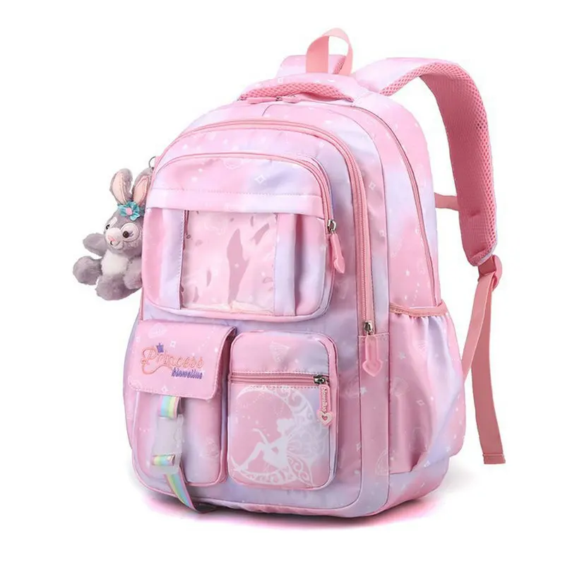 2024 New School Backpack for Girls 1-5 Grade Mochila Cute Colorful School Bag Waterproof Children Orthopedics Backpack