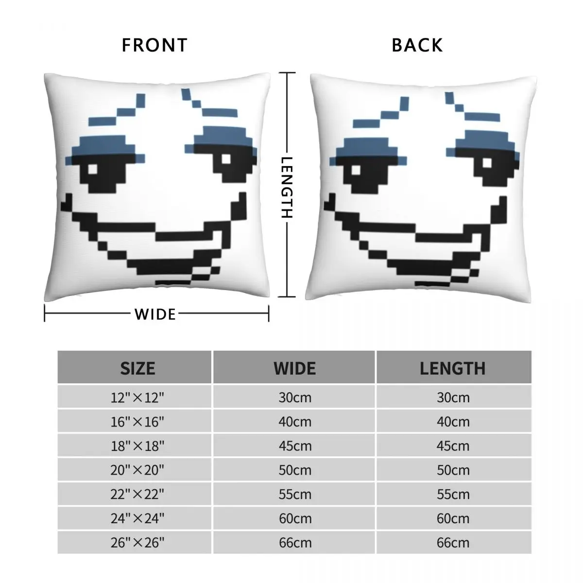 Deltarune Lancer Face Pillowcase Polyester Linen Velvet Creative Zip Decor Throw Pillow Case Sofa Seater Cushion Cover