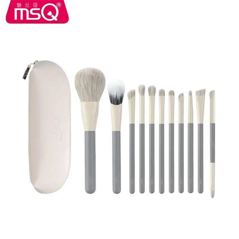 

MSQ/ Meiskou 11-tube Yunlan Makeup Brush Set, Genuine Soft Bristle Eyeshadow Brush, Blush Brush Tools