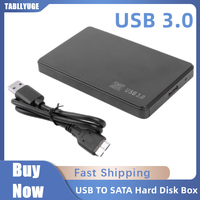 2.5 Inch HDD SSD Case USB 3.0 to SATA Hard Disk Box 5Gbps Box Hard Drive Enclosure for Notebook Desktop PC With USB 3.0 Cable