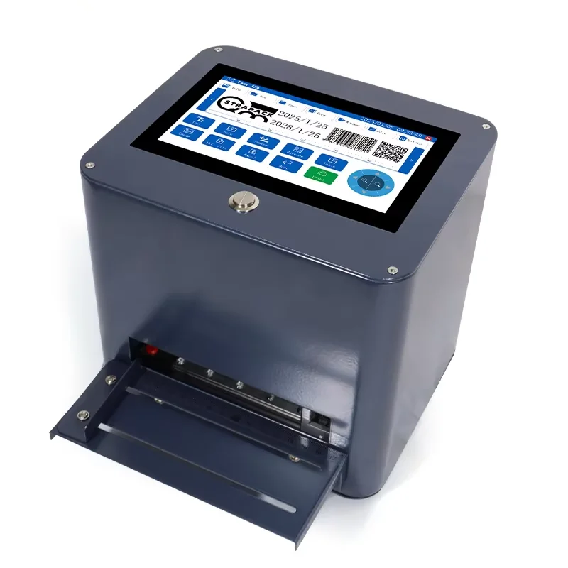 

DJ127 12.7MM Touch Screen New Model High Quality Static Inkjet Printer Date Code Logo Desktop Inkjet Printing Machine