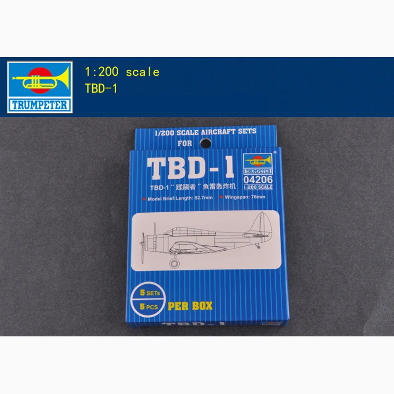 عازف البوق 04206 1/200 نموذج طائرة عدة TBD-1 المزيل طوربيد منفذها طائرة عالية الدقة طائرة مصغرة