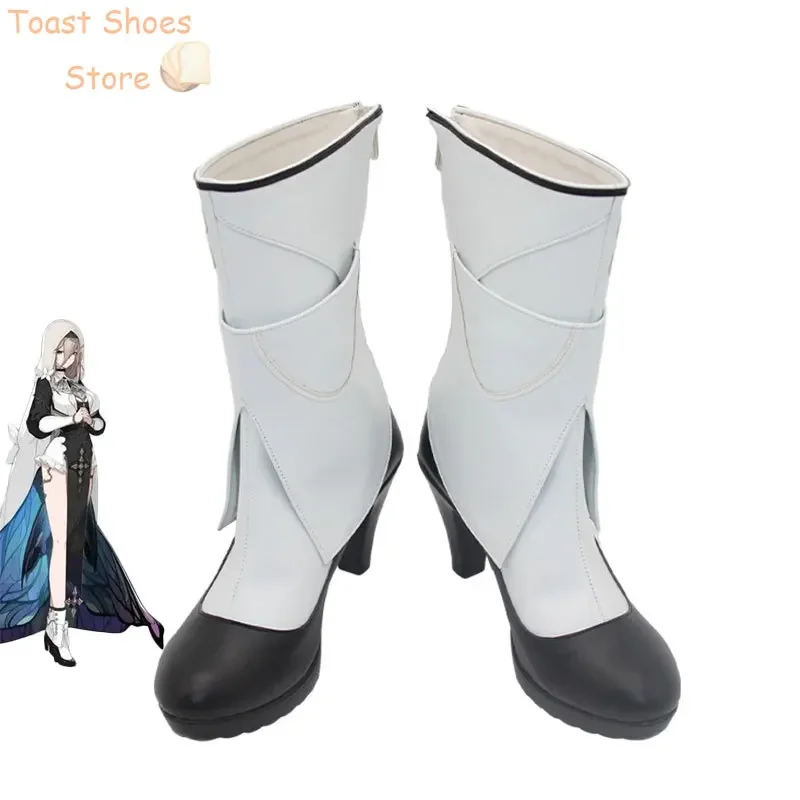 

Game Honkai Impact 3 Aponia Cosplay Shoes Halloween Carnival Boots Anime PU Leather Shoes Cosplay Props Costume Prop