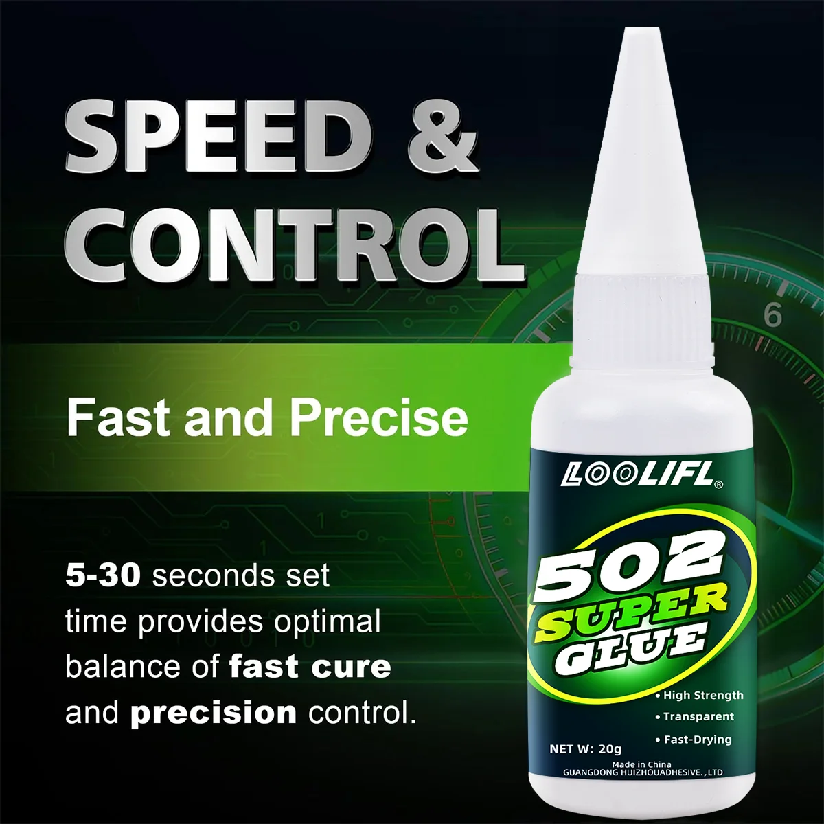 

LOOLIFL, 1-25 шт., не отбеливающий CA клей, супер быстросохнущий клей, пластик, металл, дерево, ремонт, универсальный клей