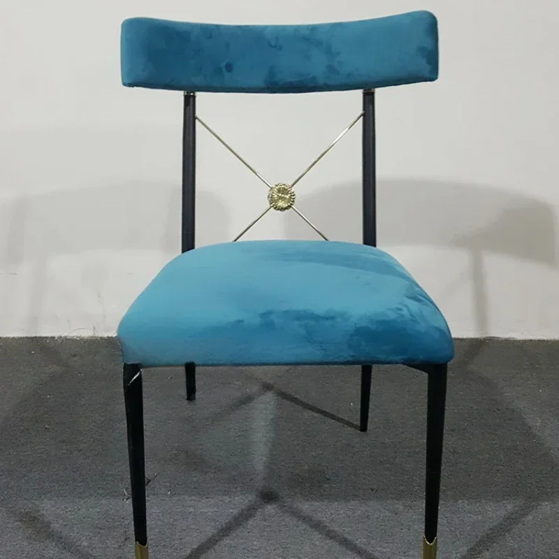 

Stainless Steel Leisure Chair Metal Back Fashion Casual Coffee Designer Modern Fabric Single