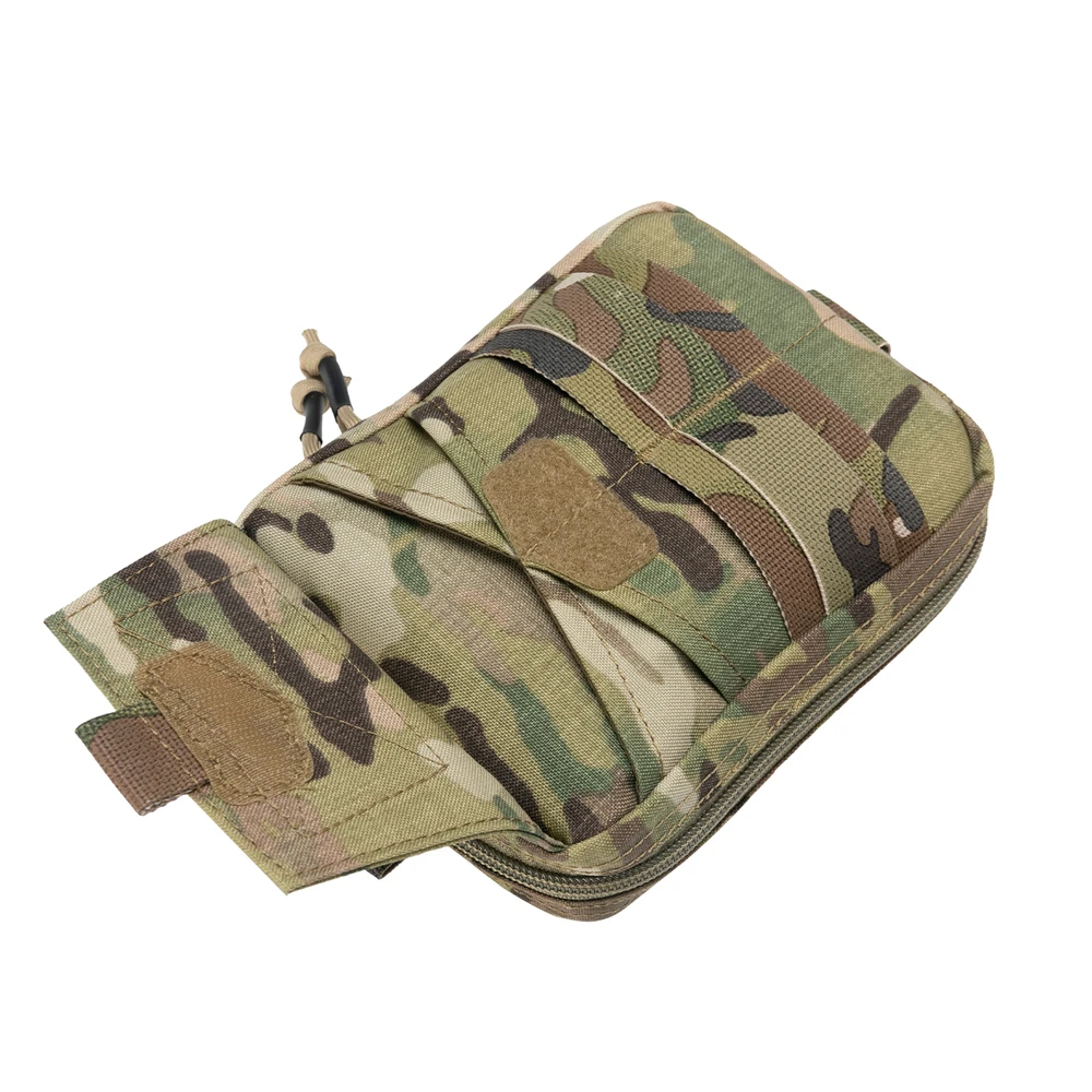 EXCELLENT ELITE SPANKER Tactical EDC Pouch Molle Multifunctional Pouch Double Zipper Waist Pack Magic Tape Tool Bags