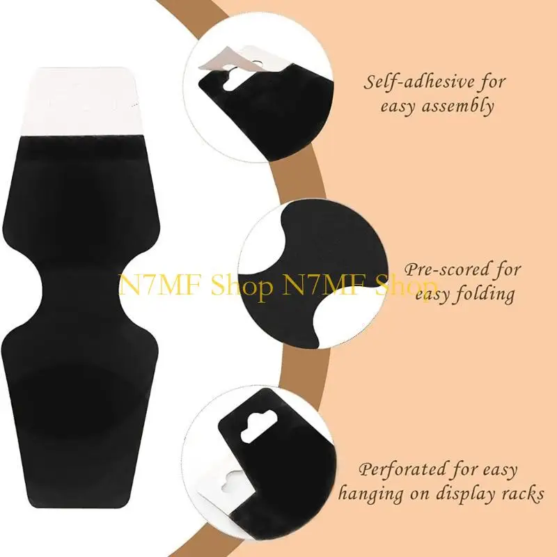 N7MF 100PCS BRACELET BRACELET STARDY HOLD-TAG لبيع بطاقة عرض مفاتيح حلق لتوريد الأعمال الصغيرة