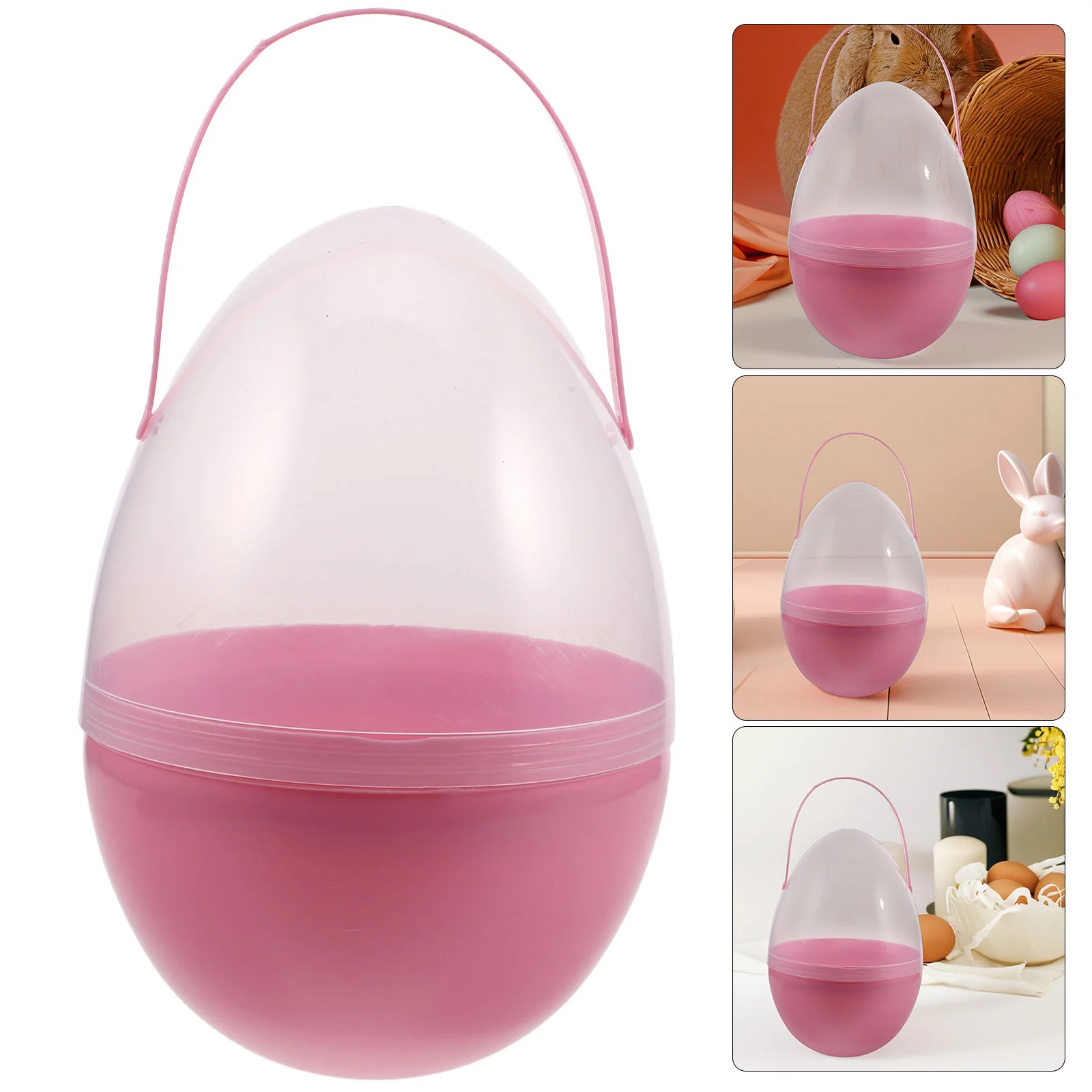 

Easter Eggs Candy Boxes Fillers Shaped Containers Basket Clear Plastic Giant Large Empty Baskets Jumbo Travel