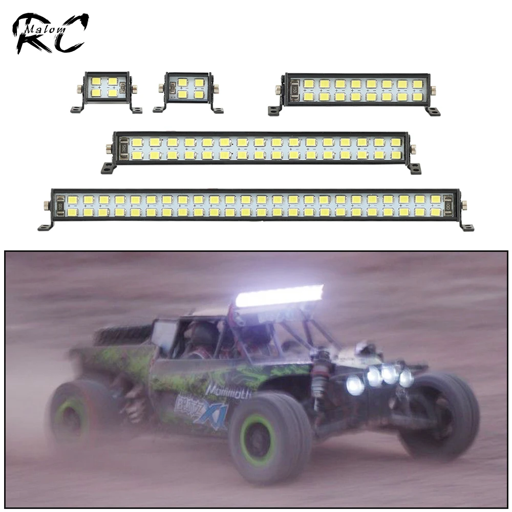 Super jasna listwa świetlna LED RC Car Roof Lamp CH3 Control dla 1/10 RC Crawler Axial Capra SCX10 II 90046 RGT EX86100 TRX6 TRX4 D90