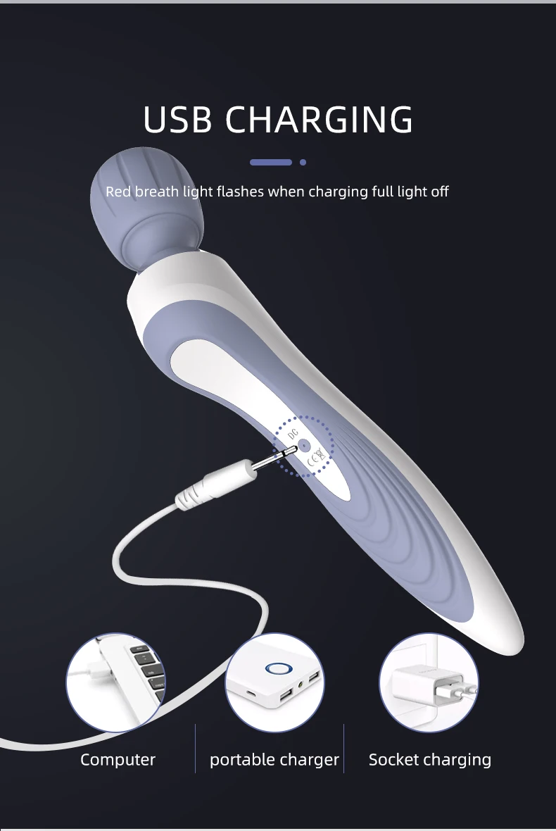 يده مطرقة تدليك كهربائية الصحافة عصا المحمولة مُدلك بالاهتزاز أدوات مساج قابلة للشحن للظهر الرقبة اليد الكتف #4