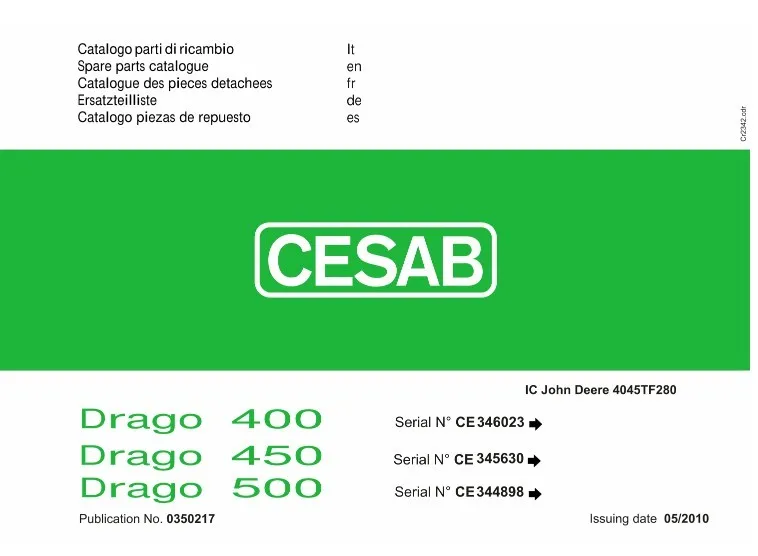 

Cesab Spare Parts 2012