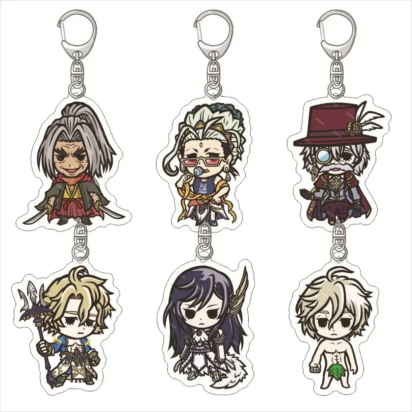 Anime Record of Ragnarok Acrylic Keychain Jack The Ripper Sakyamuni Poseidon Adam Sasaki Kojiro Keychain Pendant Gifts