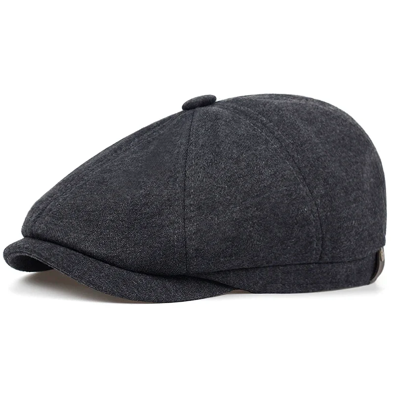 Retro Newsboy Caps für Herren, achteckige Hüte, britische Malerhüte, Herbst-Winter-Baskenmützen, Fischgrätmuster-Flatcaps, Hip-Hop-Baskenmützen, Gorras