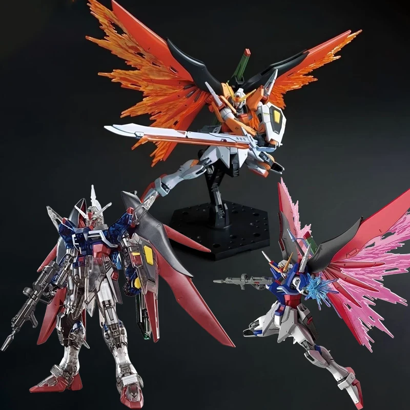 

STAR HG 1/144 Seed Destiny Clear Color Ver Reborn Heine Destiny Gundam With Light Wings With Water Slide Decal Action Figure Toy