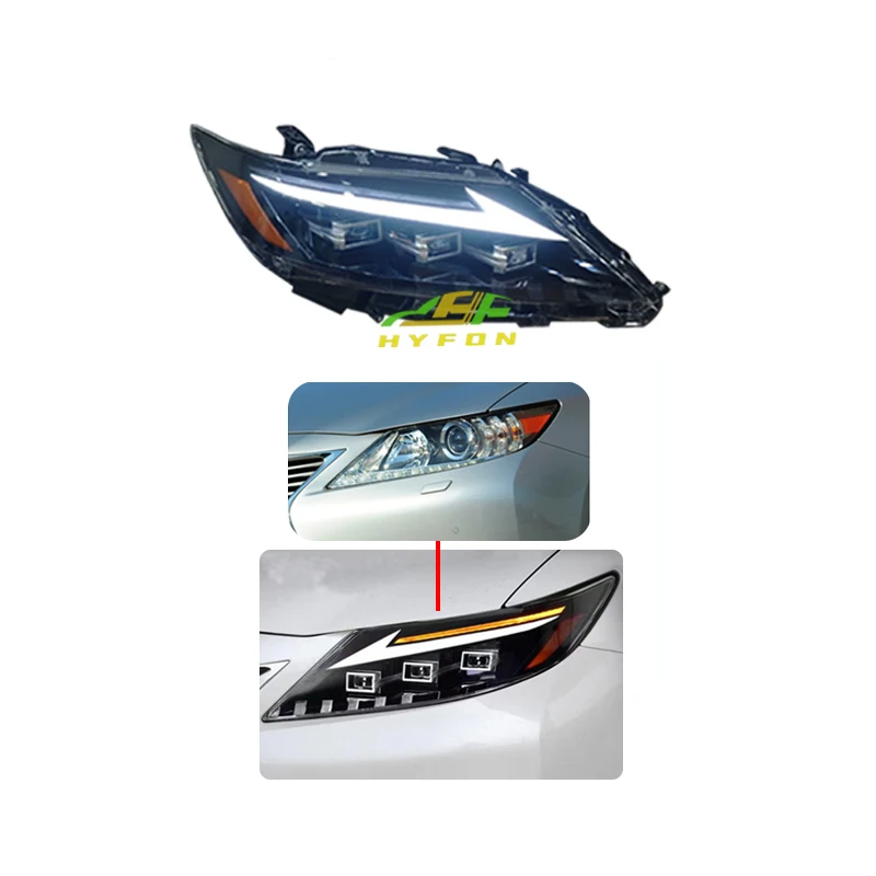 

BR BR For Lexus ES 2013-2014 Upgraded Three-eye Headlight Flow Turn signal ES200 ES250 Upgraded 2023 Matrix LED Three-eye Head