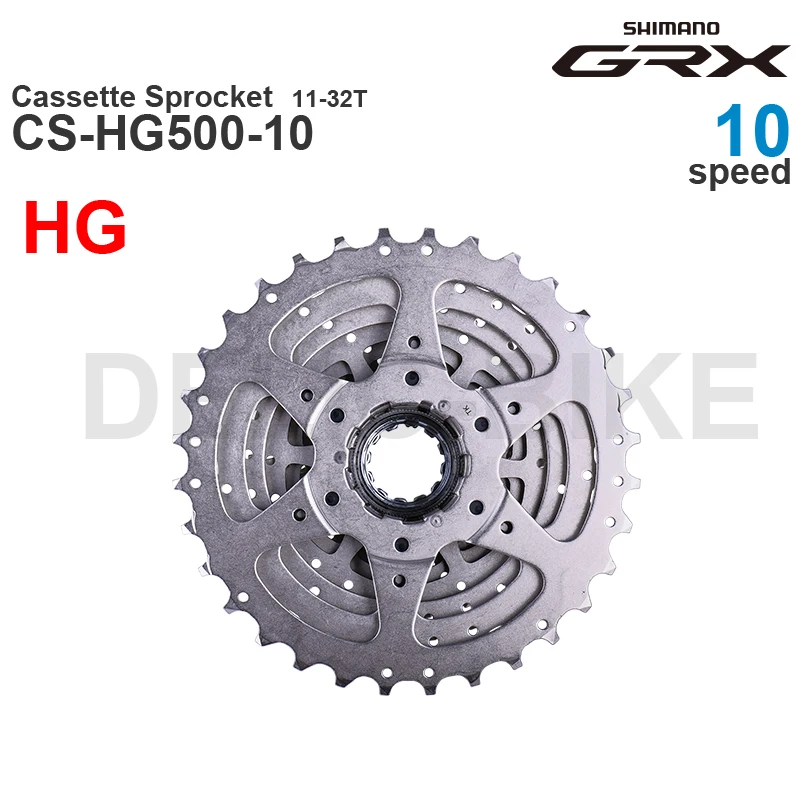 SHIMANO GRX Cassette Sprocket CS-HG500-10 10-Speed - HYPERGLIDE -11-42T, 11-34T 11-32T 11-25T 12-28T Original