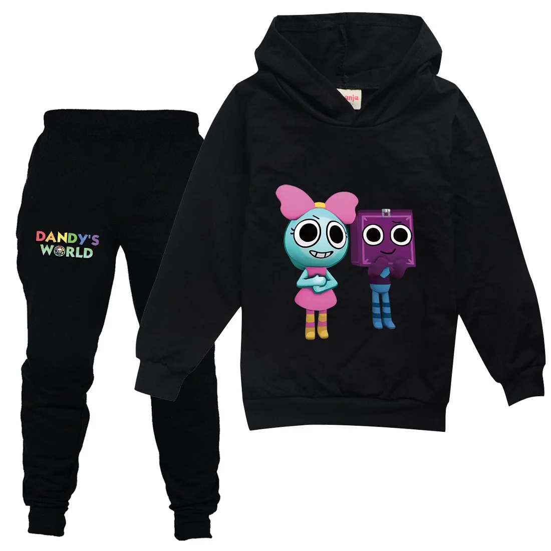 Cartoon Game Dandys World Clothes Kids Dandy's World Hoodie+Jogging Pants 2pcs Sets Boys Autumn Tracksuit Toddler Girls Outfits