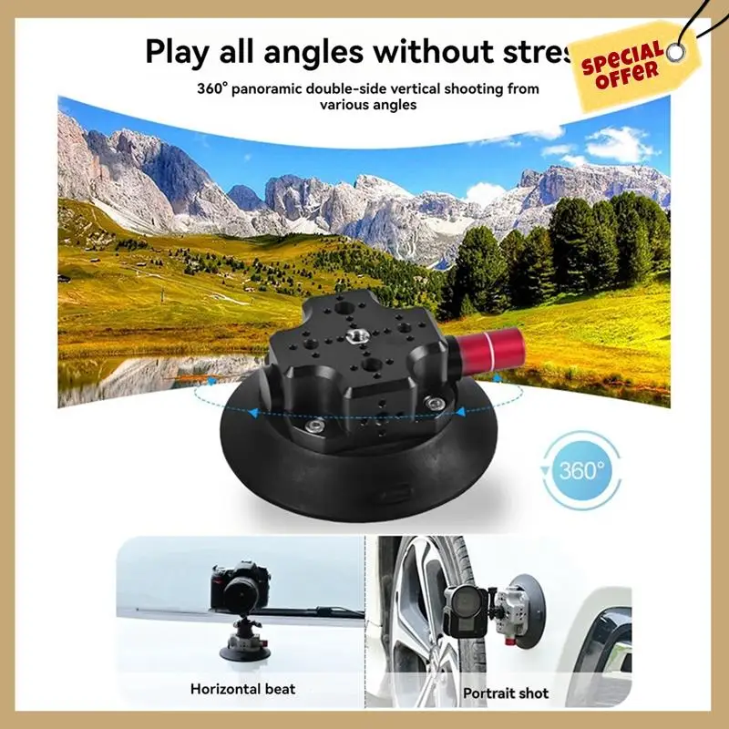 

4.5 Inch Car Suction Cup Sports Camera Car Suction Cup Suitable For Gopro Accessories Mobile Phone SLR Suction Cup-WMAN