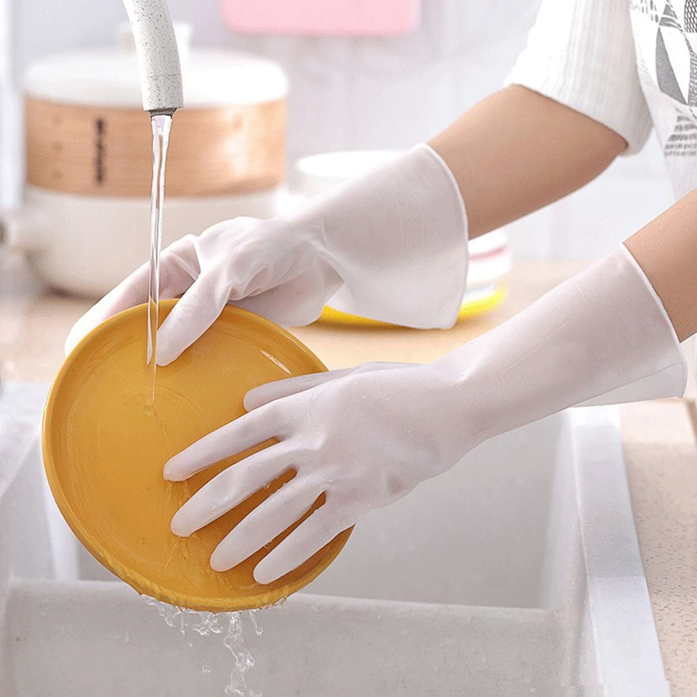 

Household Cleaning Gloves Waterproof Reusable Kitchen Dishwashing Pet Care Gloves Anti-Slip Leak-Proof Protection Mitts For