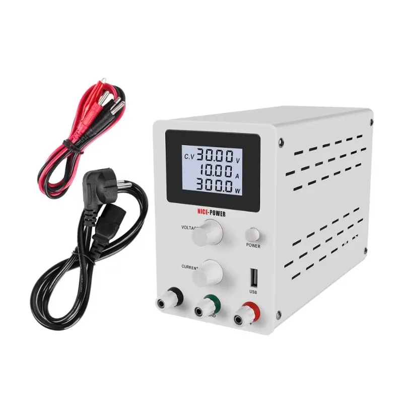 R-PS3010D Precisão Quatro Display Digital Fonte de Alimentação Variável Ajustável Banco de Laboratório 30V 10A Fonte de Alimentação DC