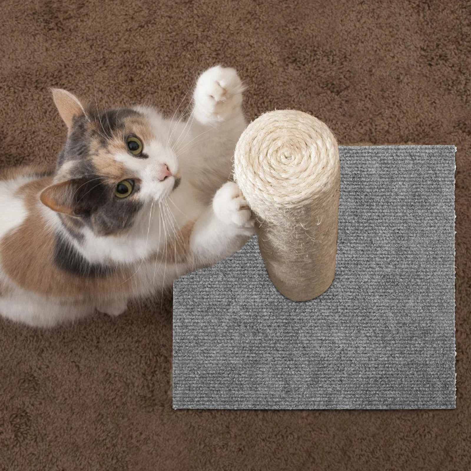 

Cat Scratcher Mat Scratch-Resistant Diy Kitten Scratching Board Indoor Pet Couch Protector Furniture Protective Carpet