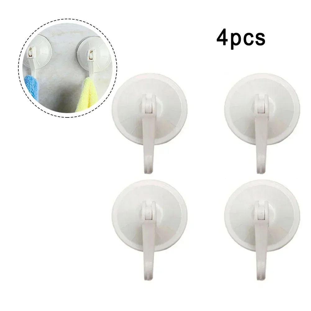 

4PCS Strong Suction Cup Hook Self-adhesive Suction Cup Sucker Wall Hooks Hanger Heavy Duty Tile Casement Glass Bathroom Hanger