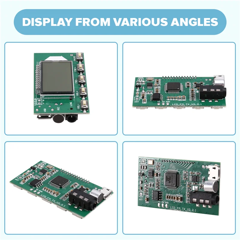 ABJF-FM Wireless Transmitter Module FM Transmitter Module For Campus Radio Stations For Microphones