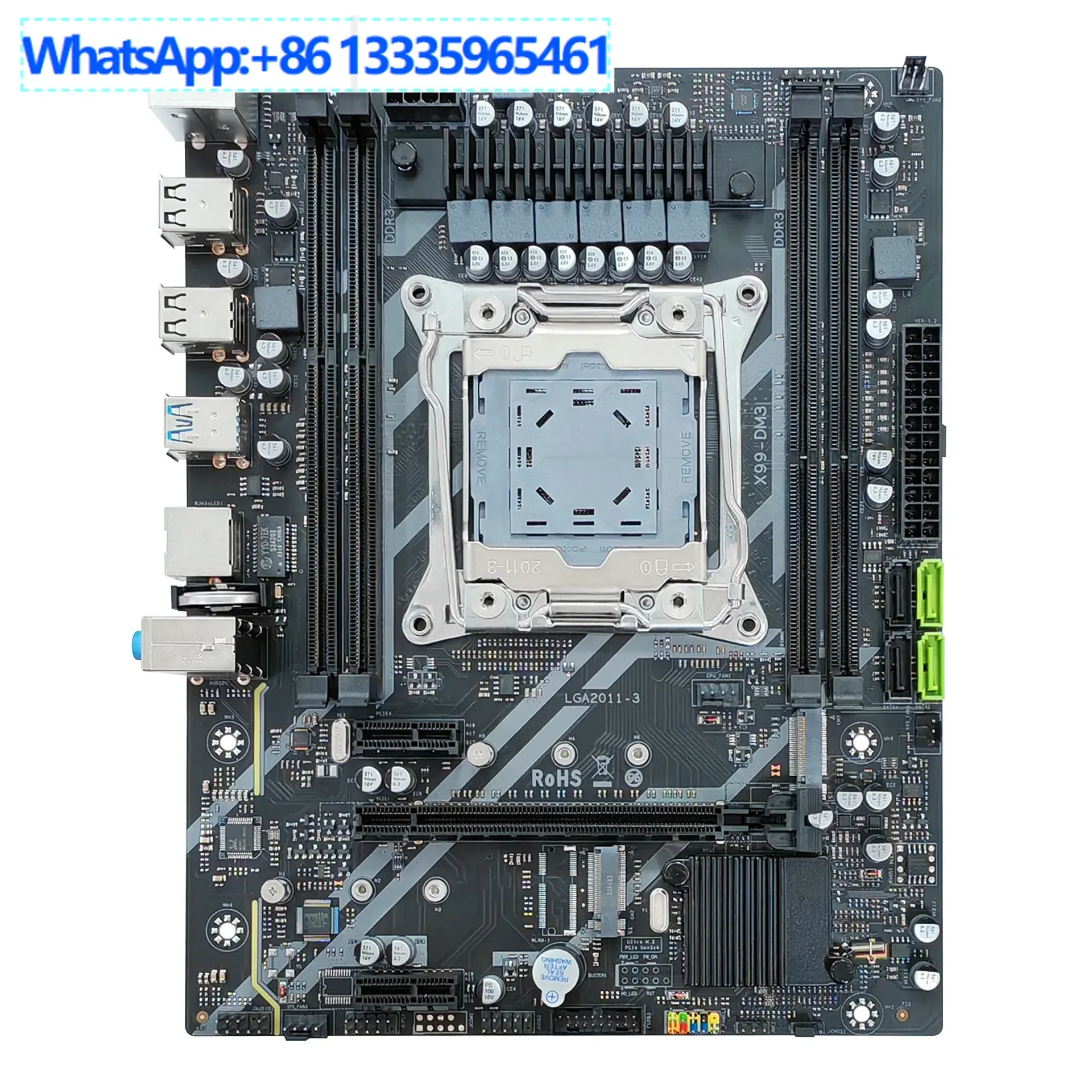 

X99-DM3 основная плата настольного компьютера, 2011-3 контакта, поддержка четырехканальной памяти DDR3, 6-слойная средняя плата печатной платы, новая