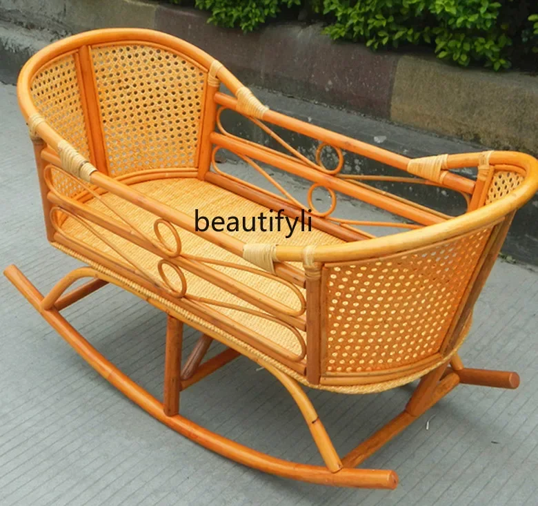 

Cradle newborn cradle vintage rattan cradle portable small cradle