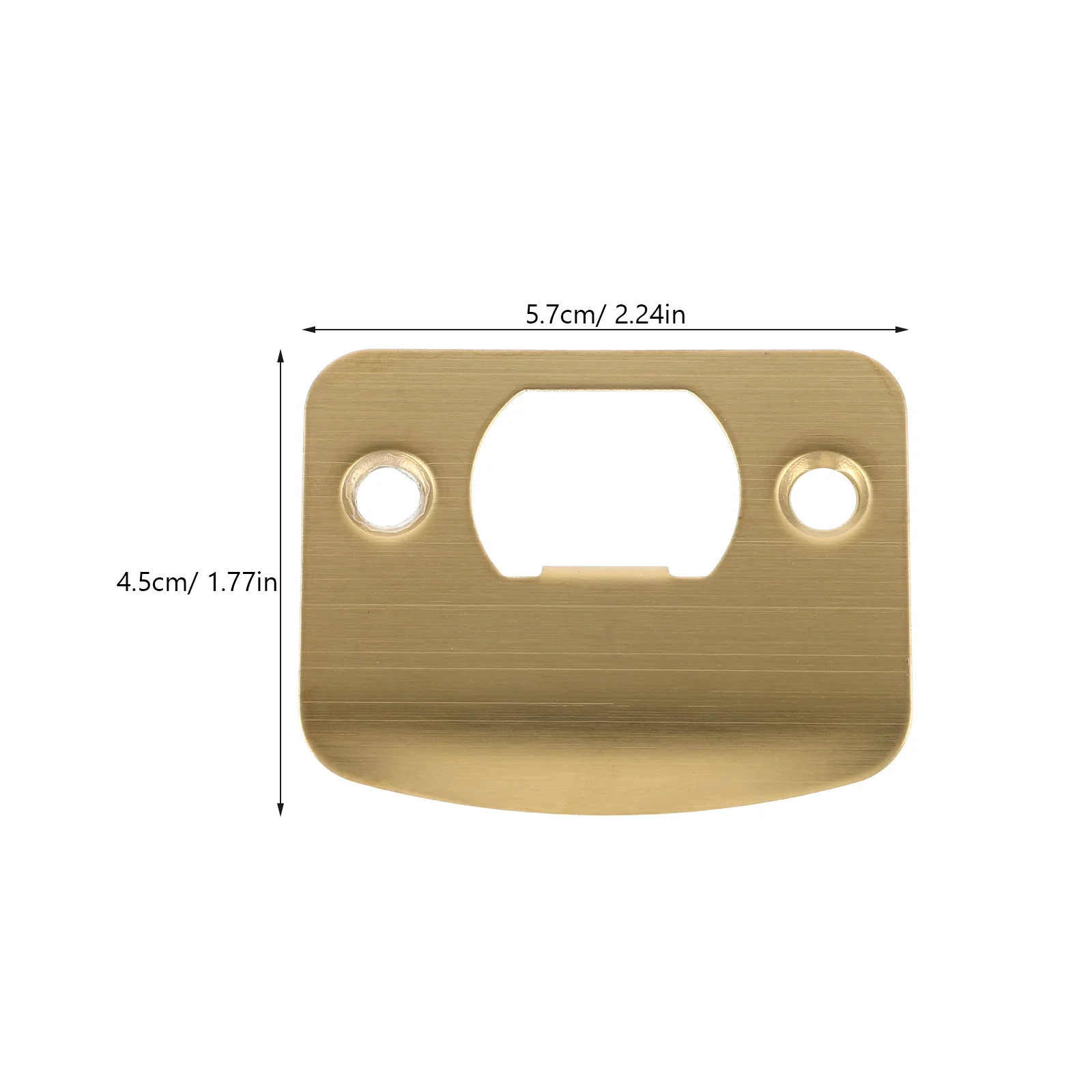 Piastre per porta da 2 pezzi Piastra di copertura per catenaccio in metallo addensato per porte in legno Finitura di rinforzo per porta anteriore