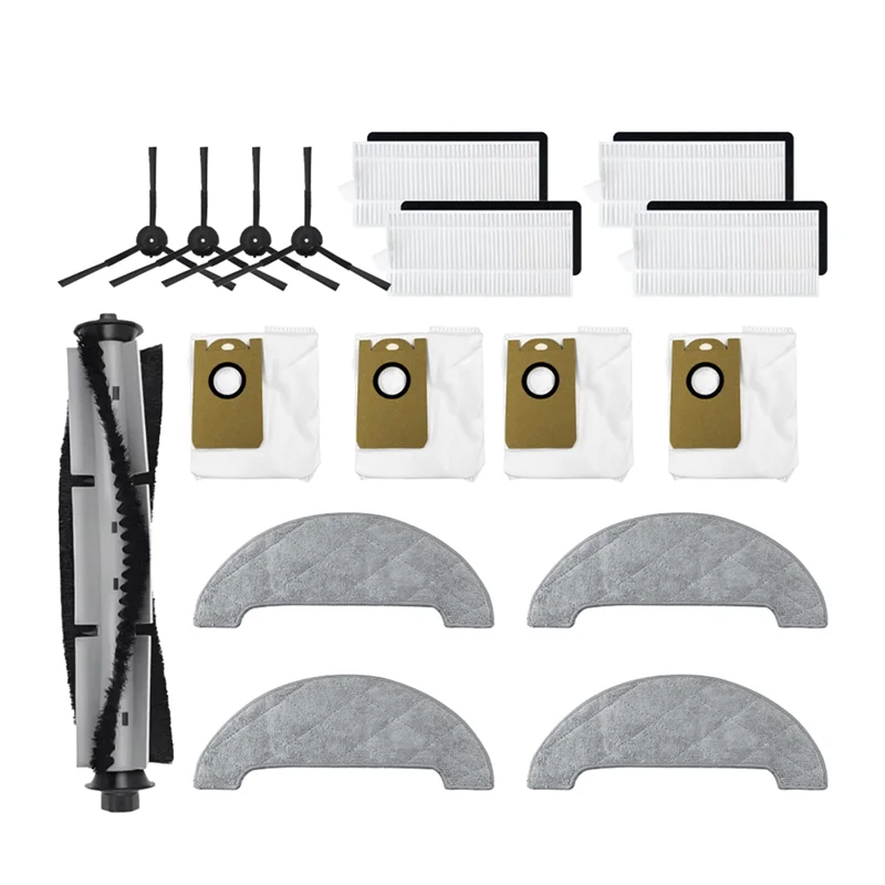 Kualitas Tinggi-untuk Viomi S9 Sikat Sisi Utama Kain Pel Filter Hepa Suku Cadang Pengganti Aksesori Kantong Debu