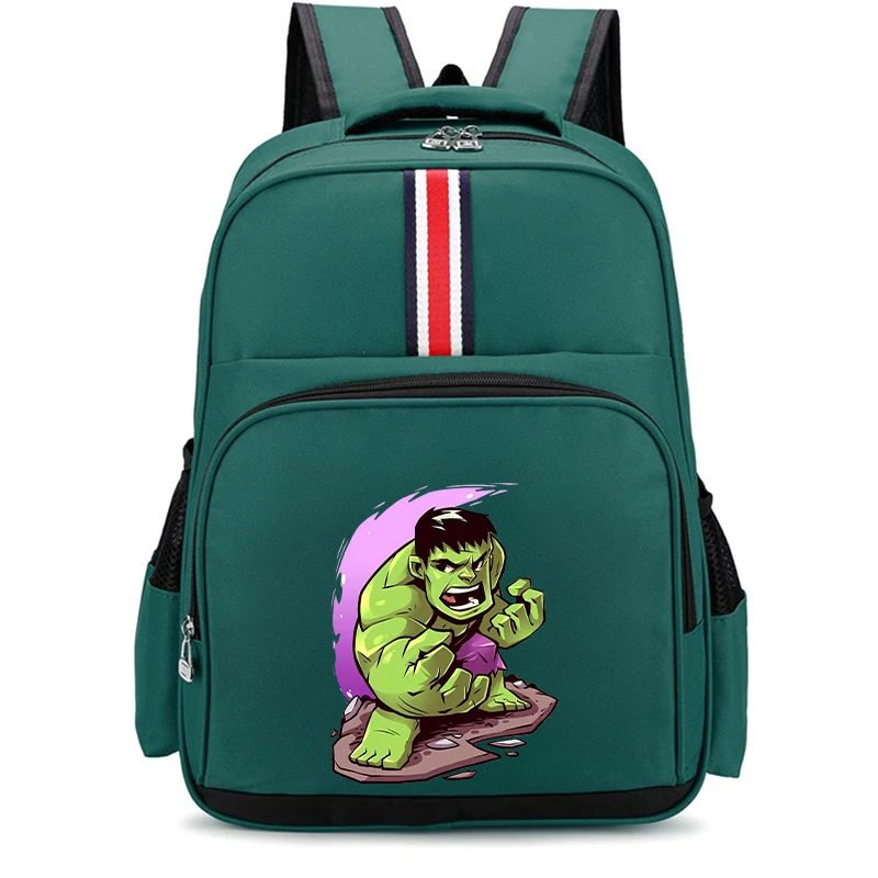 Hulk Marvel Plecak Disney Movie Anime Cartoon Print Dzieci Chłopcy Dziewczęta Duża pojemność Torba do szkoły podstawowej Plecak do przechowywania