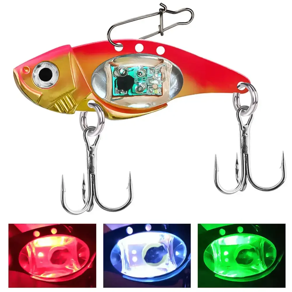 Drop Underwater Eye Shape Attracting Fish for Night Fishing Use 100 hours light Fishing Lure Multicolor LED Flash Light Bait