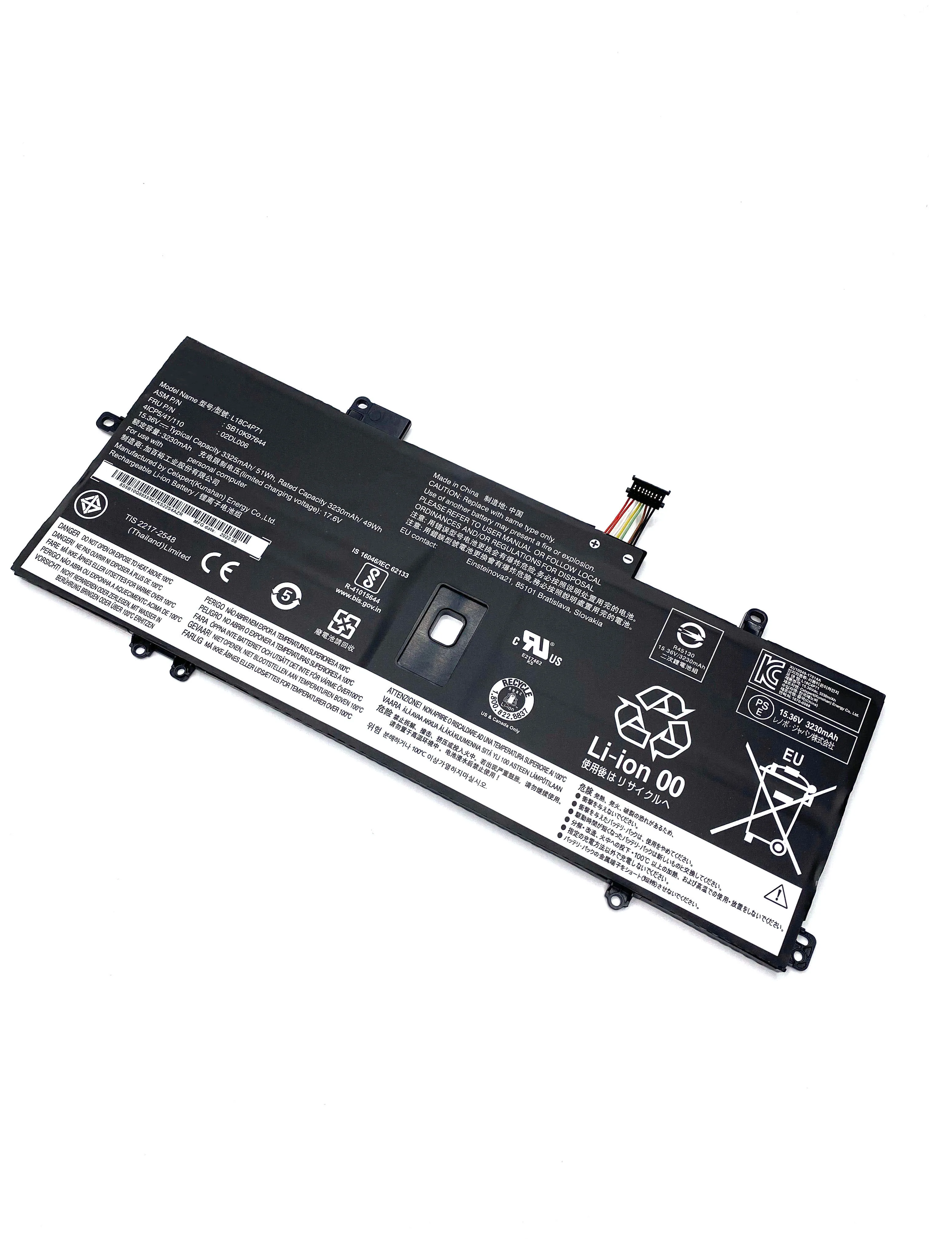 L18C4P71 Laptop Battery For Lenovo ThinkPad X1 Yoga 4th 5th Carbon 7th 8th Gen L18L4P71 L18M4P72 SB10K97644 02DL004 02DL005 006