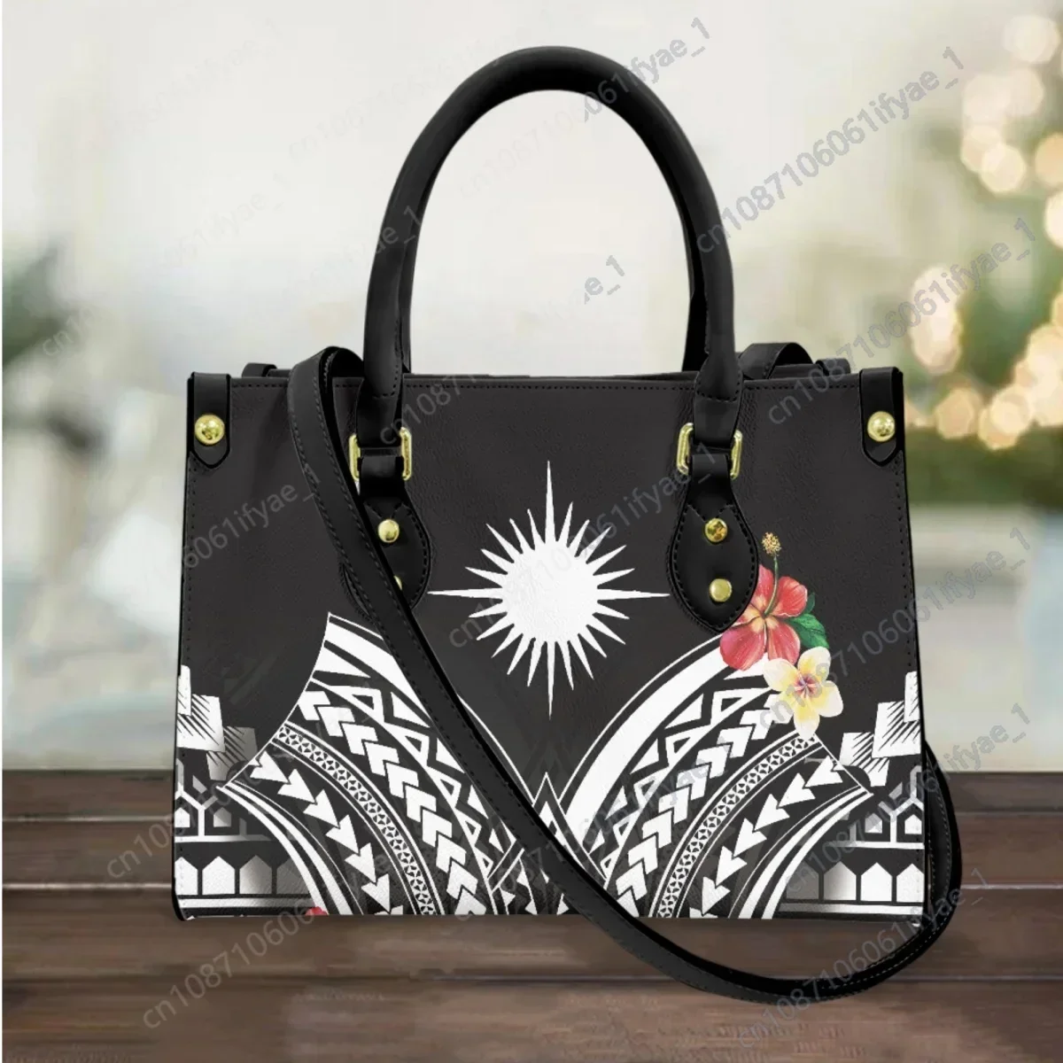 Polynesian Print Top Handle Cross Body Bags Fashion Commuter Vintage Design Messenger Bag Tribal Small Casual Totes Bolsos Mujer