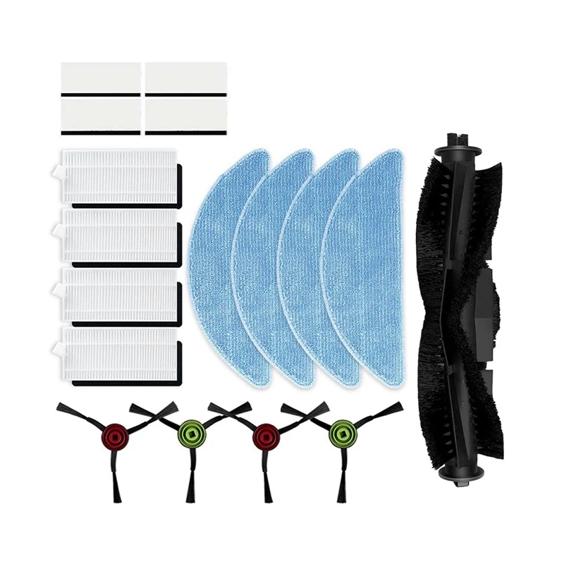 Paño de mopa de cepillo lateral para Cecotec Conga Eternal Pet Max x-treme, repuestos de reemplazo Vital de titanio, cepillo lateral, filtro Hepa