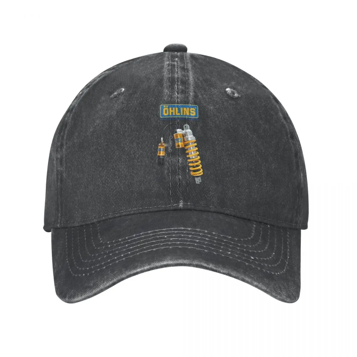 Ohlins Shock Car Baseball Cap Motorcycle Sport Racing Casual Female Male Washed Trucker Hat Hot Sale Hiking Fishing Baseball Cap