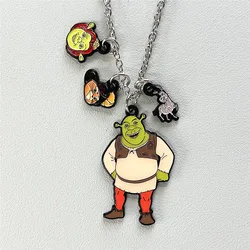 JYYH Green Monster Cartoon Comic Cosplay Surrounding Necklace High Quality Metal Jewelry Gifts for Friends Can be Wholesale