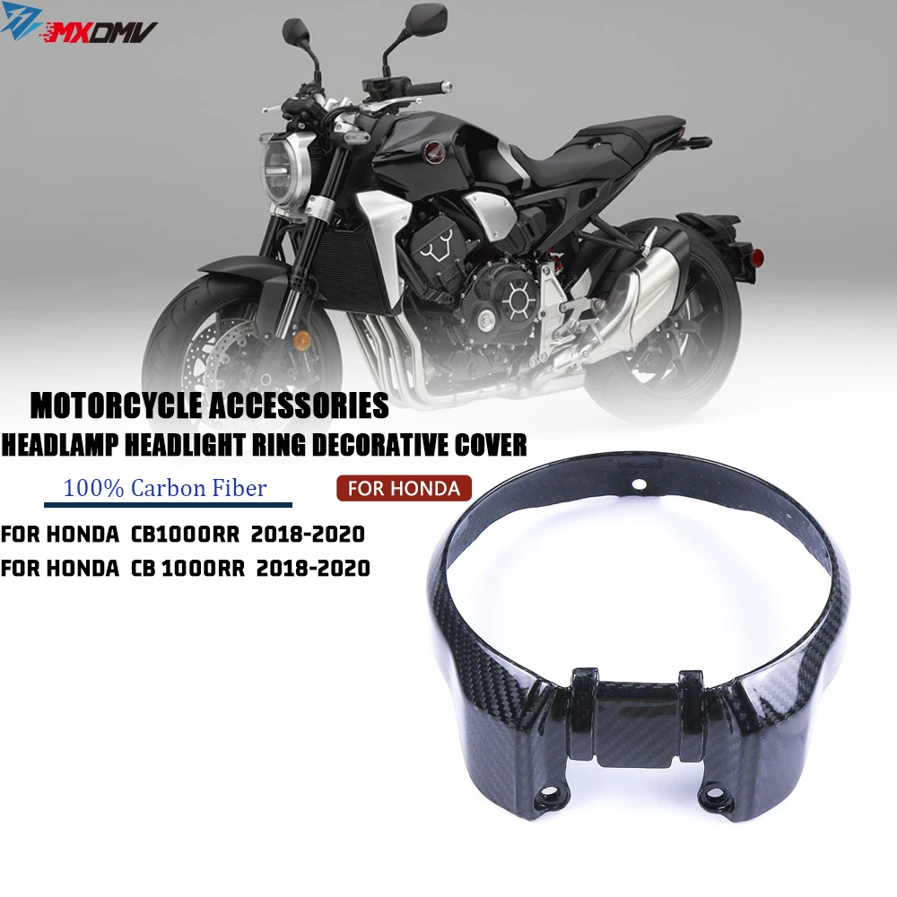 Carbon Fiber Headlamp Headlight Ring Decorative For Honda CB1000RR 2018-2020 Motorcycle  Accessories Headlight Cover