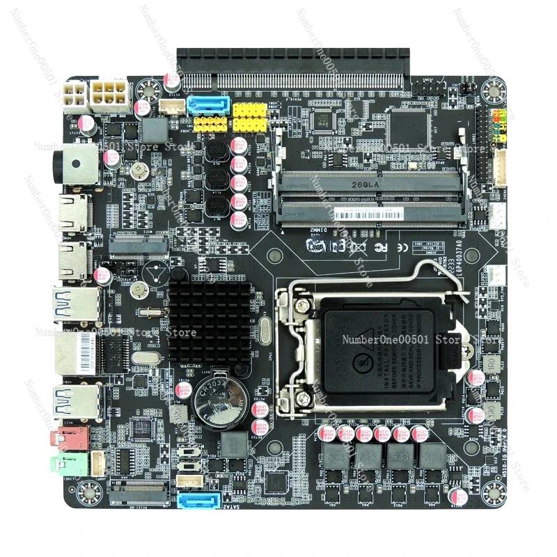 H510 Thin ITX Side Insertion Graphics Motherboard 10th and 11th Generation All in One Computer HTPC Industrial Control Board DC