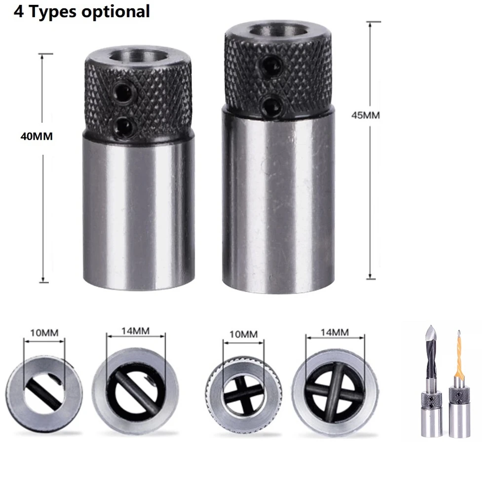 Woodworking Drill Row Cross Sleeve Clamp Drill Sleeve Base For Wood Drill Bit Drilling Rig Collet Chuck Drill Sleeve Base