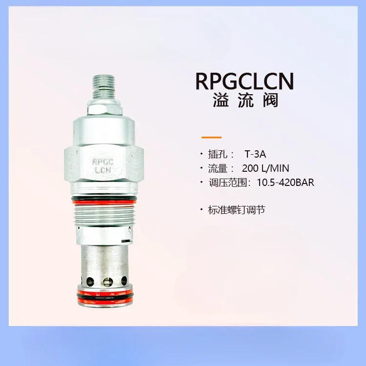 Overflow Valve RPGCLCN Pressure Control Valve RP * * Series