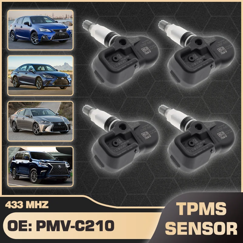 Tire Pressure Monitor Sensor TPMS PMV-C210 433 MHz For Lexus CT Lexus ES Lexus GS Lexus GX 2010-2023 28103-CA010 42607-02021