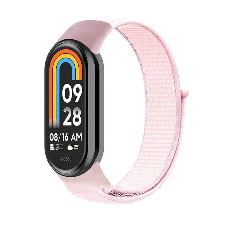 Nylon Loop Strap Voor Xiaomi Mi Band 10 9 8 NFC SmartWatch Polsband Correa Vervanging Sport Pulsera voor Miband 8 9 10 Armband