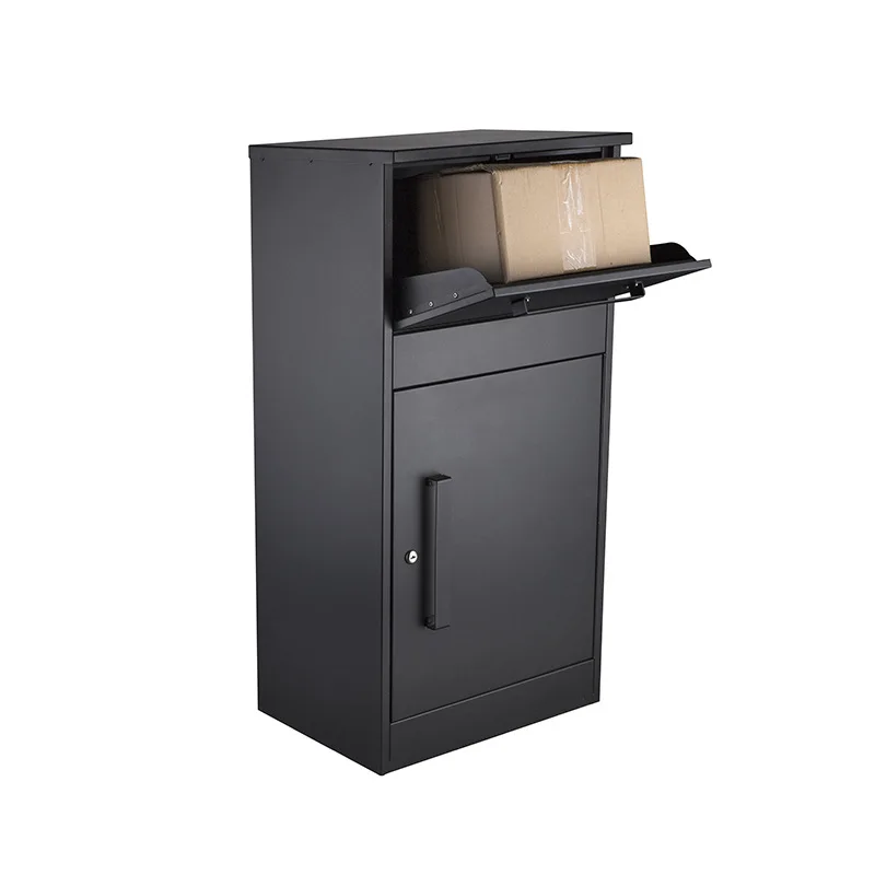 بقعة الجملة في الهواء الطلق غير نافذ للمطر اكسبرس مجلس الوزراء صندوق الطرود الأوروبي اليدوية الأسود في الهواء الطلق الفولاذ المقاوم للصدأ صندوق البريد الأمريكي