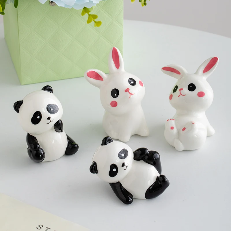 

Shumen Ceramics Cute and Endearing Panda Decorative Items for Living Room Table, Bedroom, Office Decoration, Daily Gift Giving