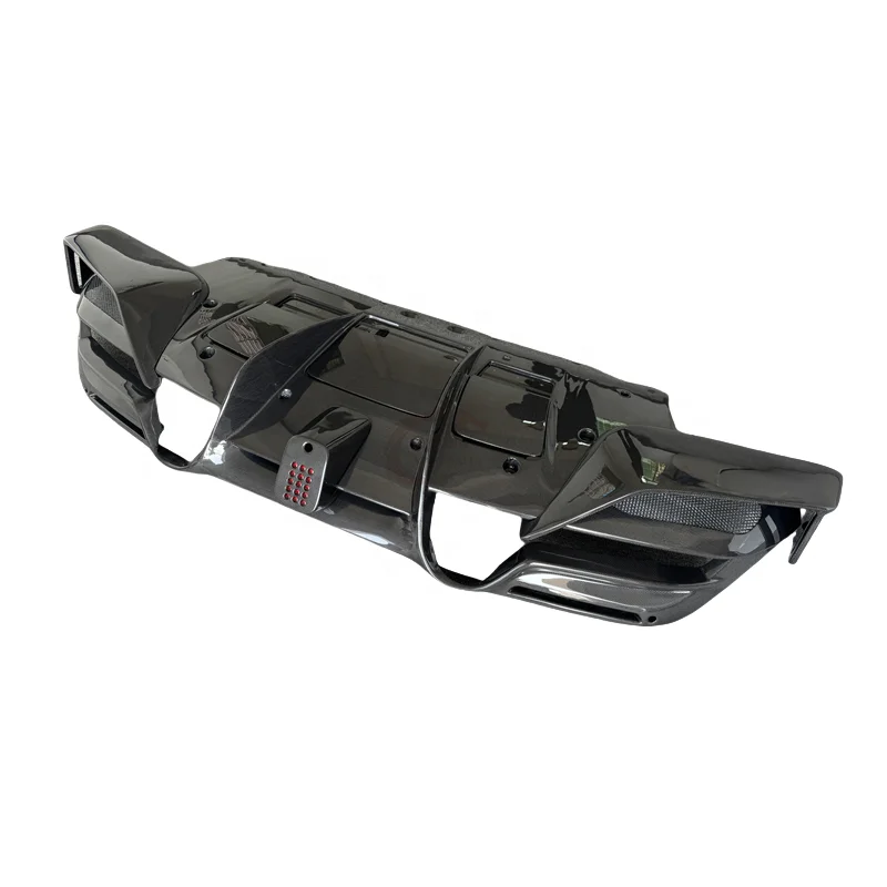 

For Ferrari F8 Tributo Spider Upgrade M Style Carbon Fiber Rear Bumper Lip Diffuser Body Kit