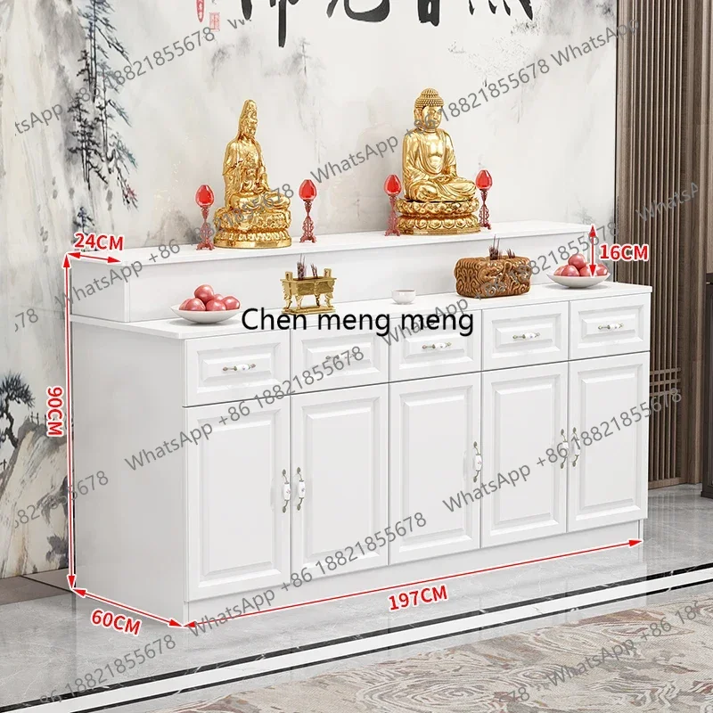 

Buddhist Shrine Shrine Cabinet Offering Table Guanyin Bodhisattva Guan Gong Shrine Household Living Room Buddha Statue Stand